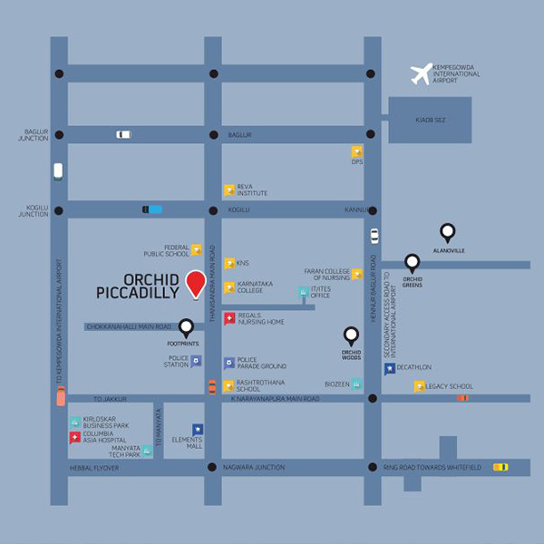 ORCHID PICCADILLY 2 BHK 1176 sq.ft