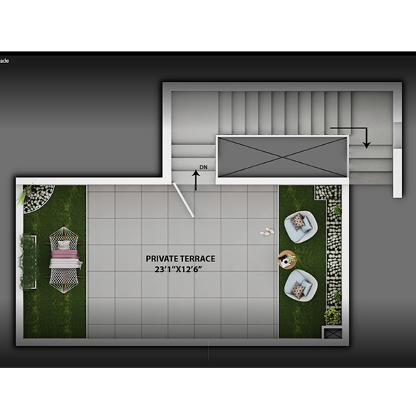 PURVA PROMENADE 2BHK 1232sqft
